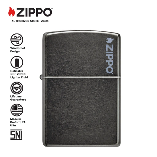 Image of ZIPPO®  Grey with Zippo Logo