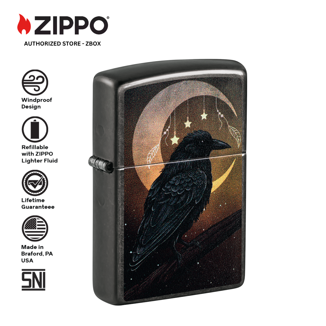 47135 - ZIPPO Raven Moon Design