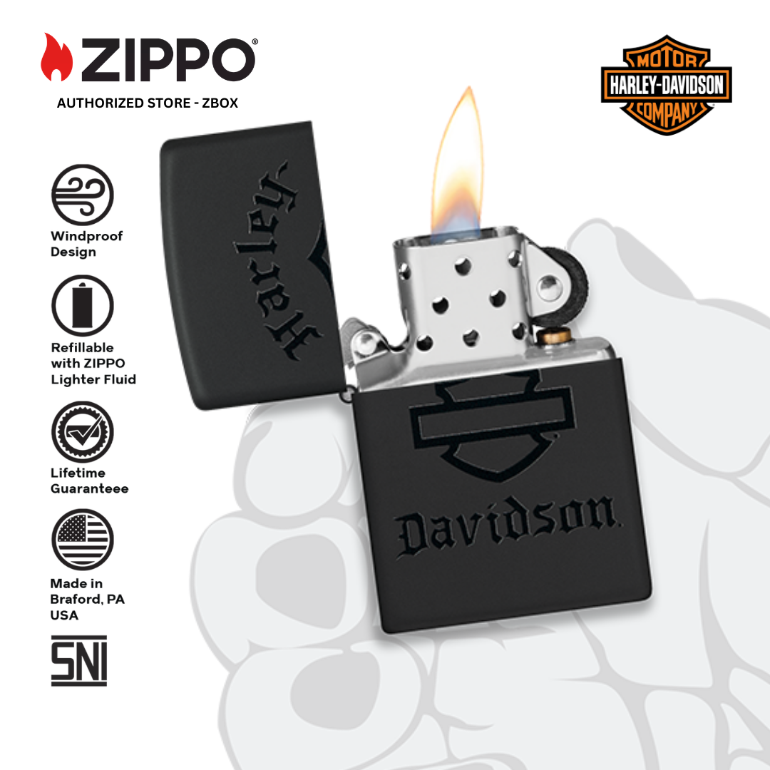 46218 - ZIPPO Harley-Davidson® Black