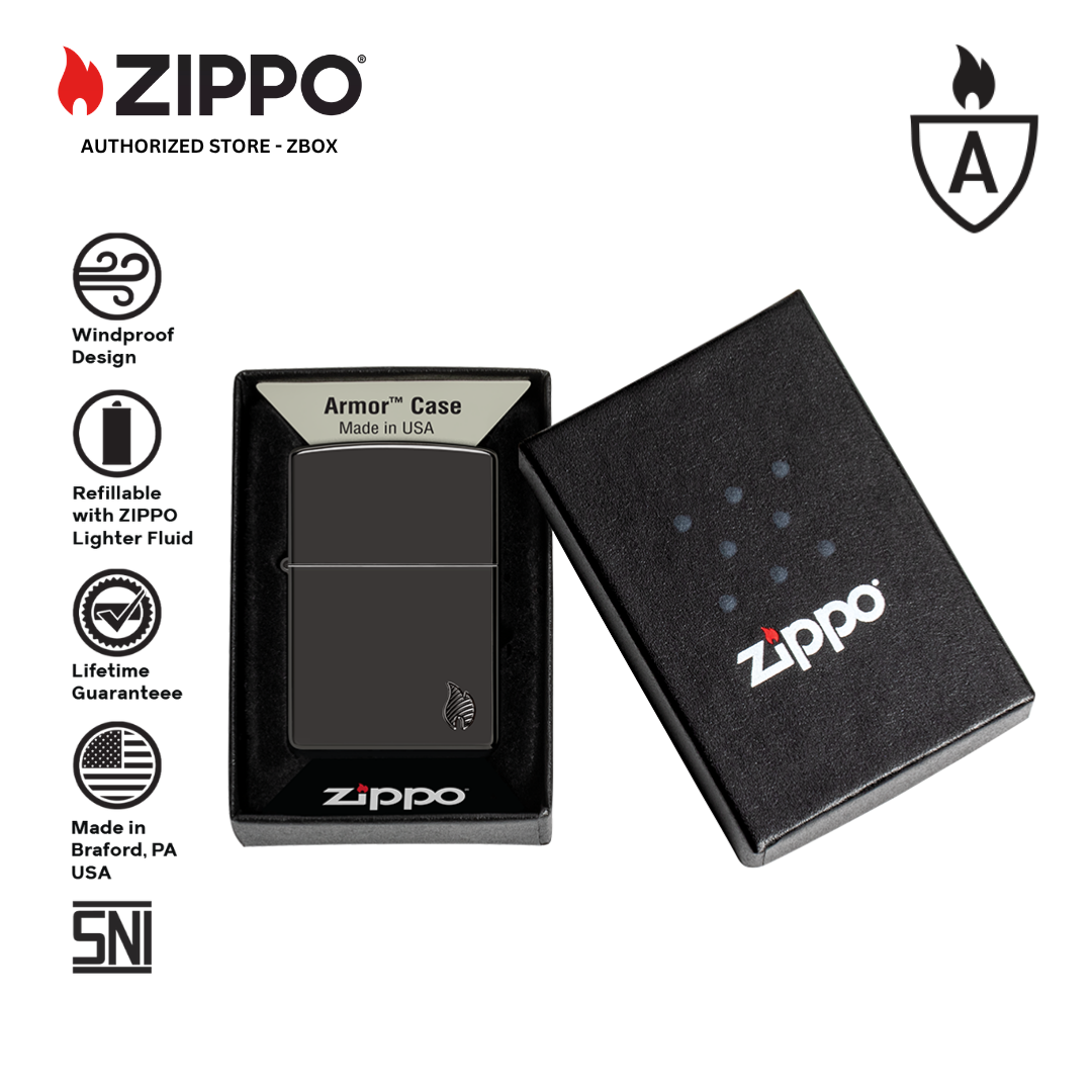 46402 - ZIPPO Armor High Polish Black Deep Carve