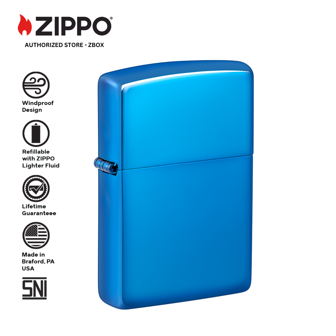 20446-ZIPPO High Polish Blue, Classic Design
