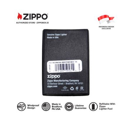 233-114720 ZIPPO RI HUT 79 Matte Red with Color Image