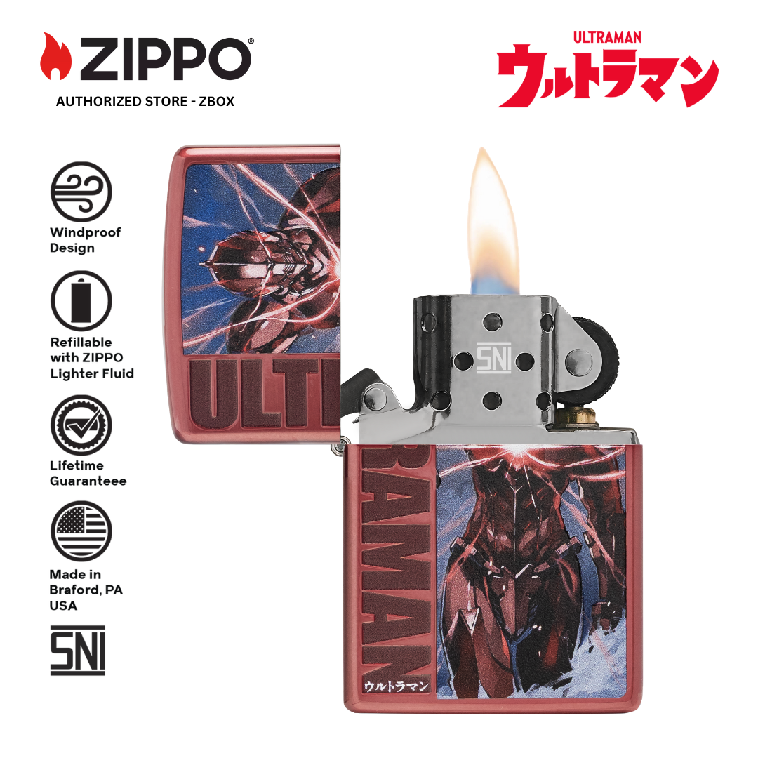 ZIPPO Original CZA-2-48 Ultraman Limited Break Edition - Korek Api Windproof USA