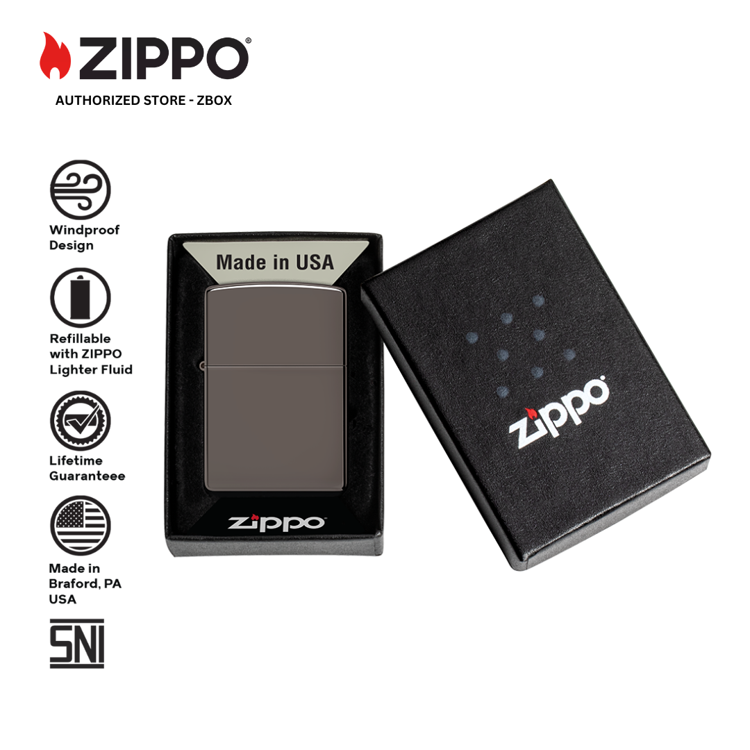150-ZIPPO Black Ice, Classic Design