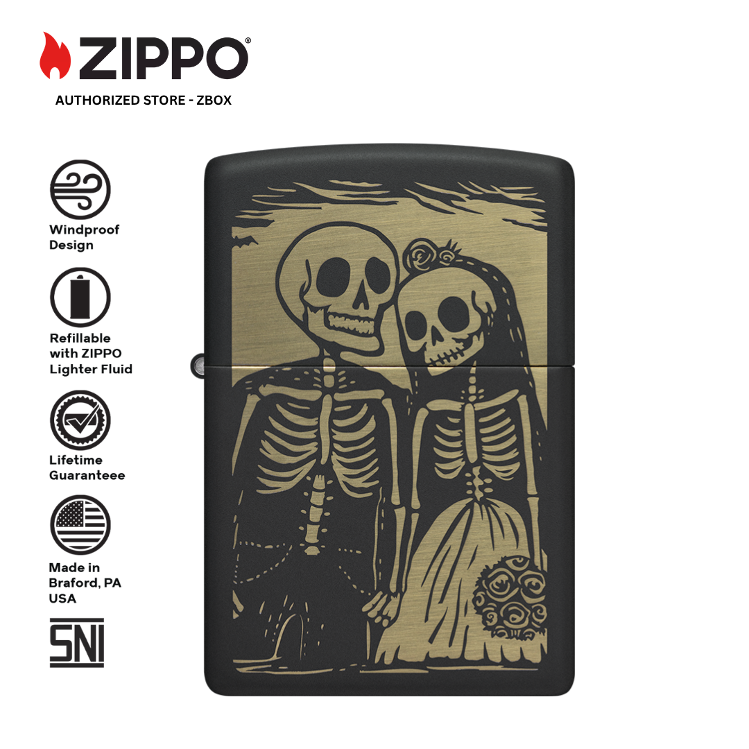 47210 – ZIPPO Skeleton Wedding Design