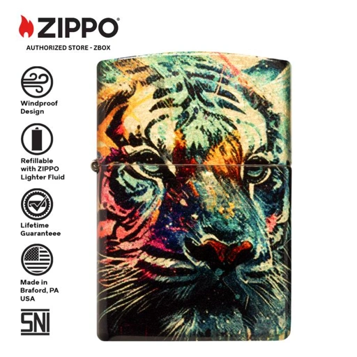 Image of 46145 - ZIPPO® Painted Tiger Design - 540 Fusion