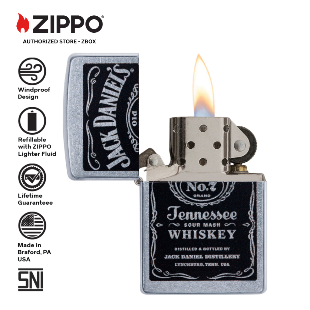 24779 - ZIPPO Jack Daniel's, Classic Street Chrome, Color Image