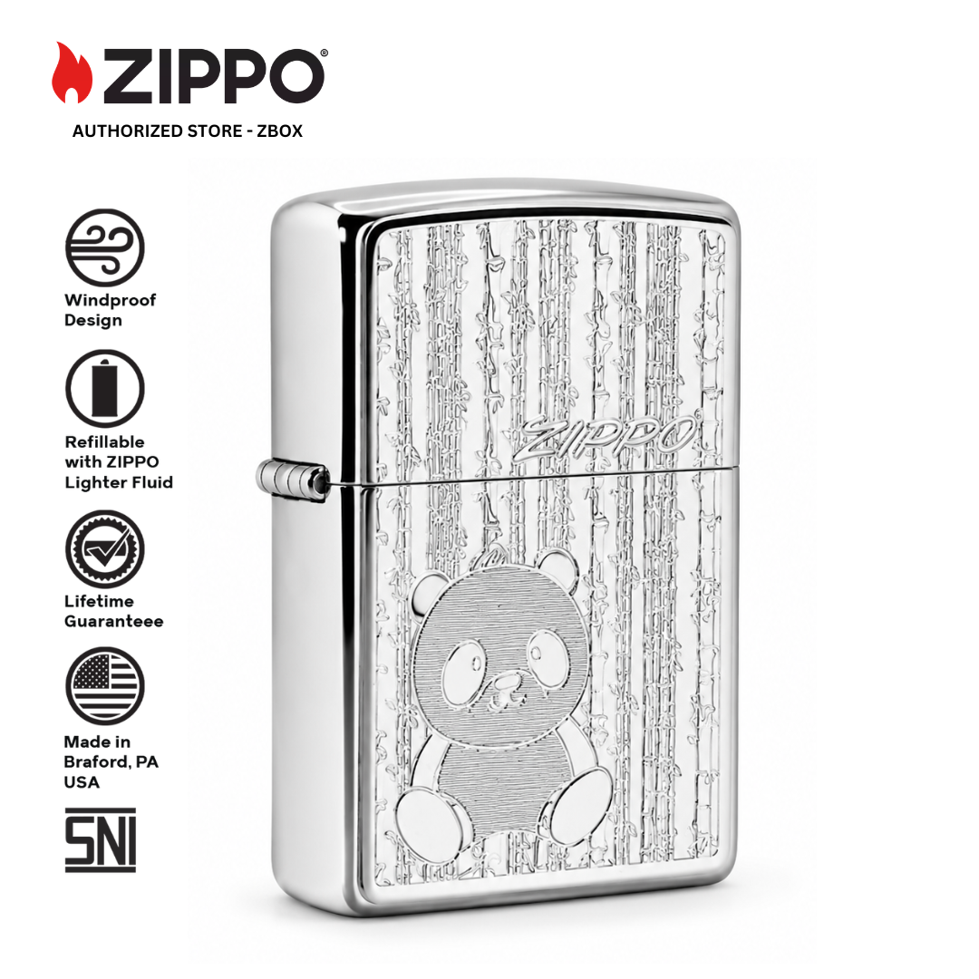 ZA-4-61a – ZIPPO Panda Bamboo Design