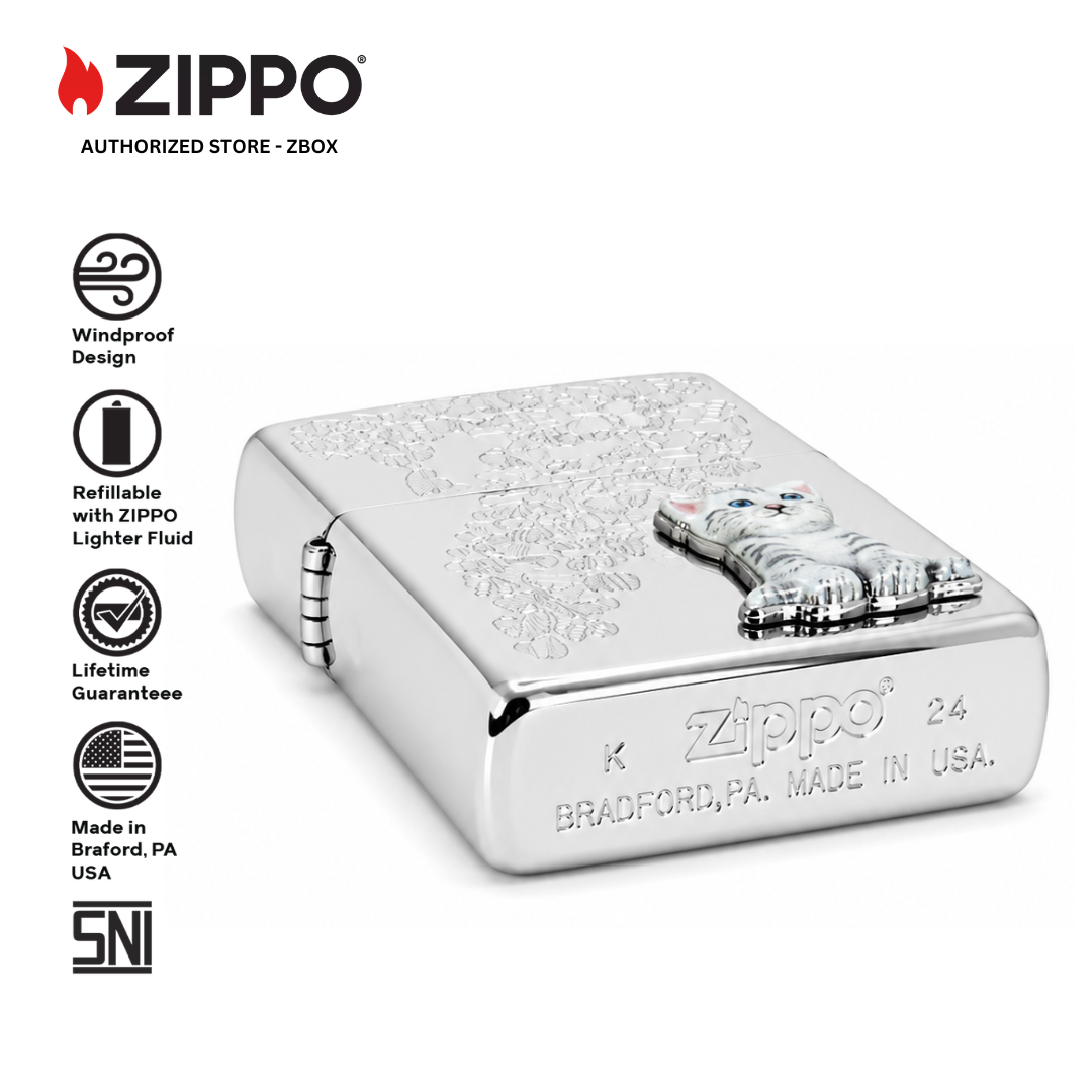 ZA-4-85a – ZIPPO Cat Heart Design