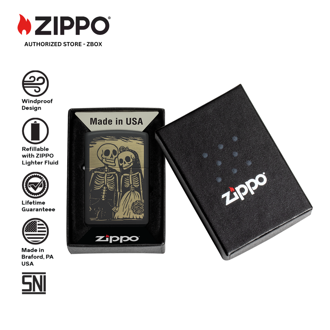 47210 – ZIPPO Skeleton Wedding Design