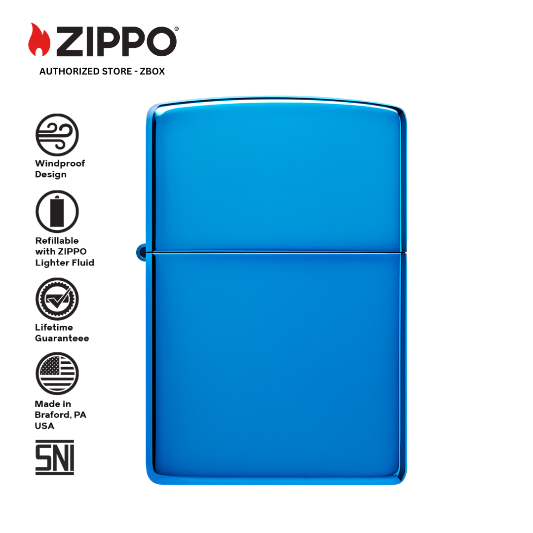 20446-ZIPPO High Polish Blue, Classic Design
