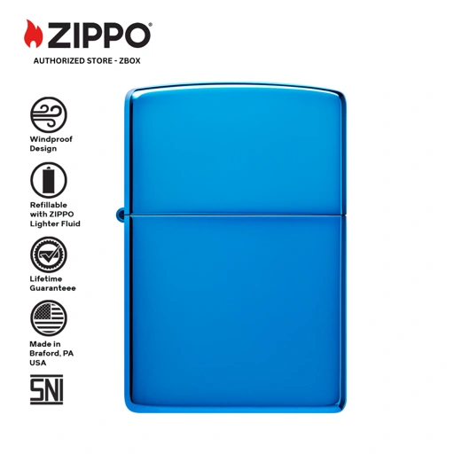 20446-ZIPPO High Polish Blue, Classic Design