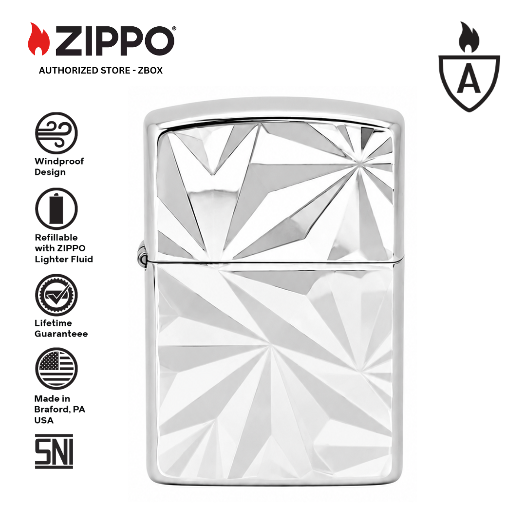 ZA-5-33b – ZIPPO Geometric Chrome Design