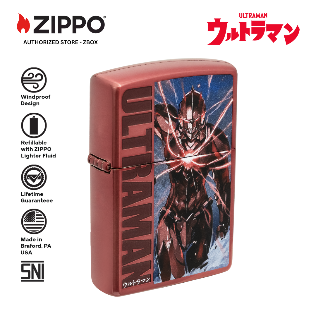 ZIPPO Original CZA-2-48 Ultraman Limited Break Edition - Korek Api Windproof USA