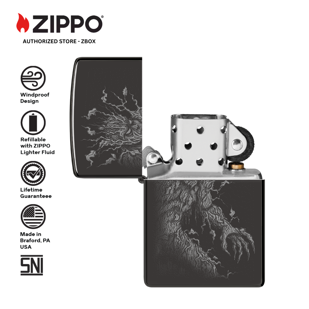 46959 - ZIPPO Root of All Evil Design High Polish Black