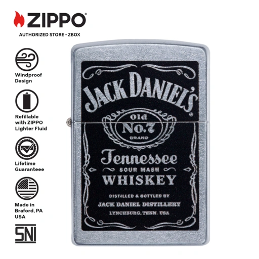Image of 24779 - ZIPPO Jack Daniel's, Classic Street Chrome, Color Image