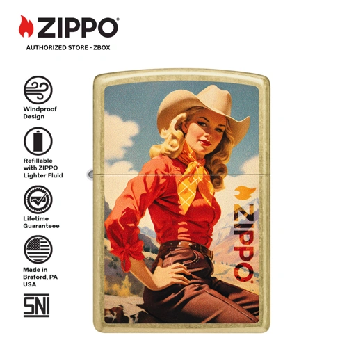 46248 - ZIPPO®  Rancher - Street Brass with Color image