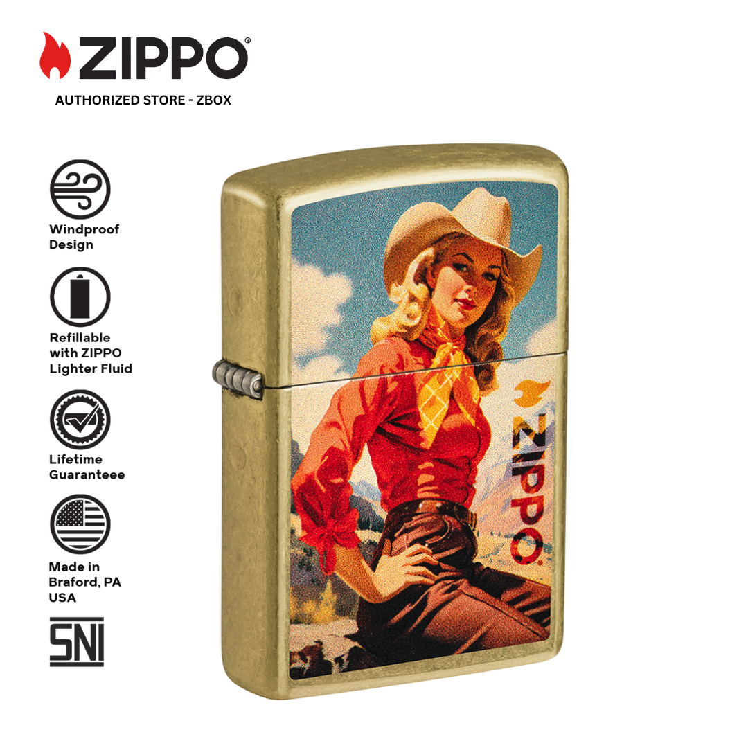 46248 - ZIPPO® Rancher - Street Brass with Color image