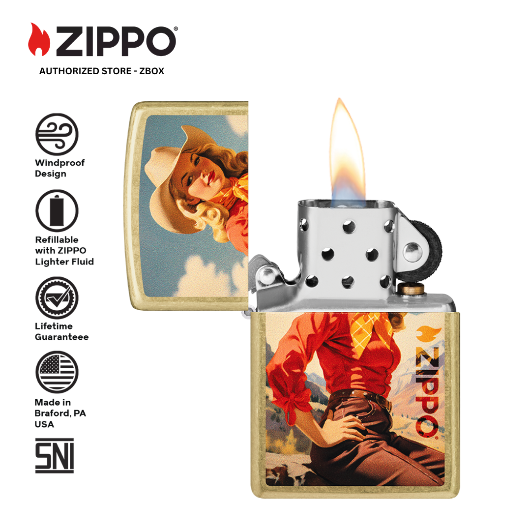 46248 - ZIPPO® Rancher - Street Brass with Color image