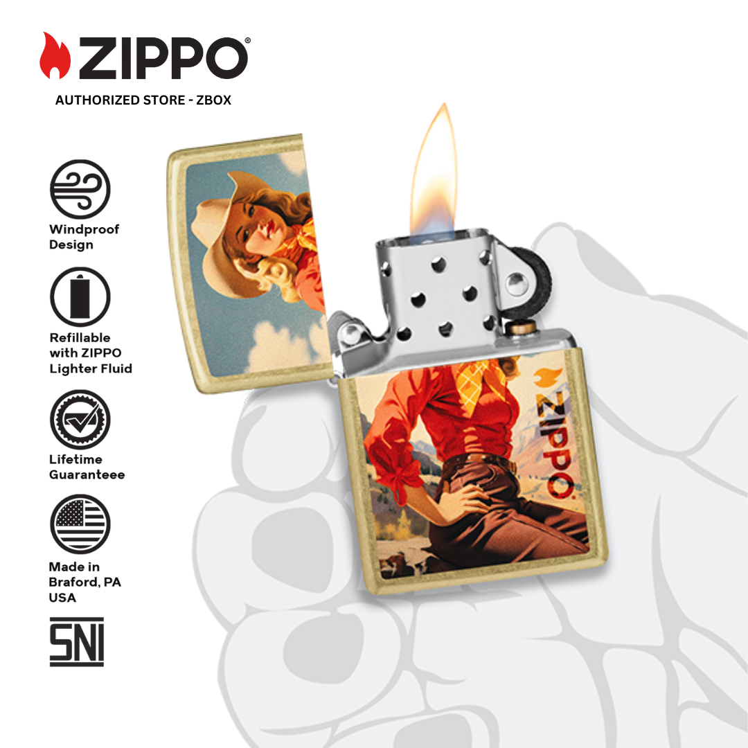 46248 - ZIPPO® Rancher - Street Brass with Color image