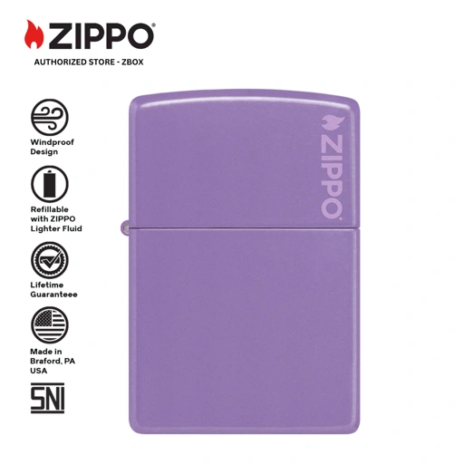 Image of 46681ZL - ZIPPO®  Smokey Lavender with Zippo Logo