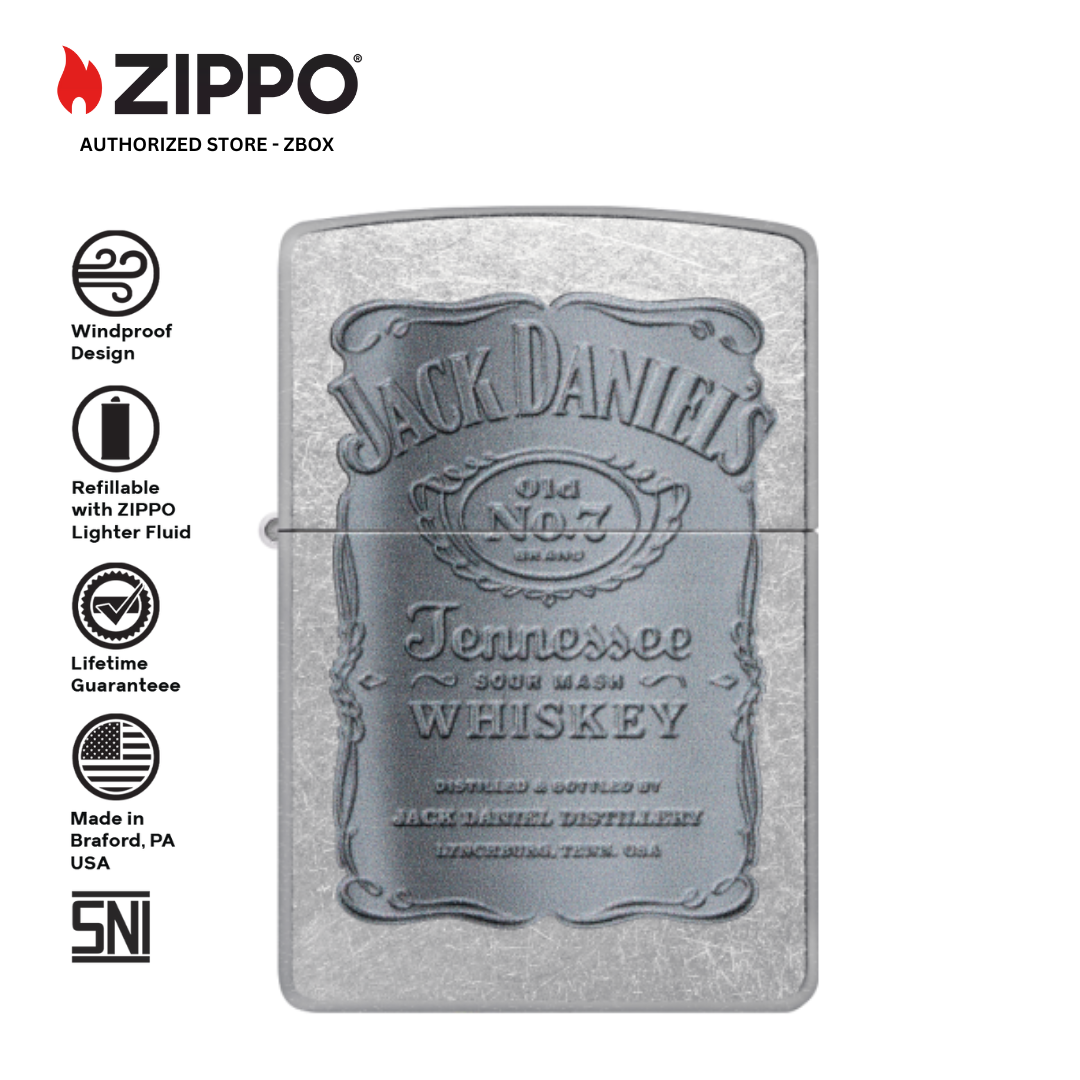 48284 - ZIPPO® Jack Daniels® - Street Chrome with Color Image