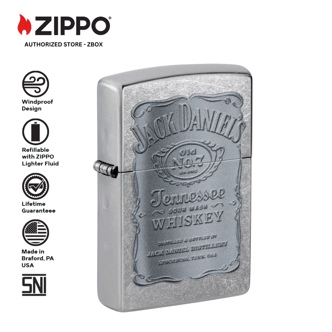 48284 - ZIPPO® Jack Daniels® - Street Chrome with Color Image