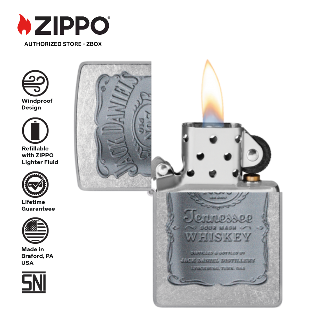 48284 - ZIPPO® Jack Daniels® - Street Chrome with Color Image