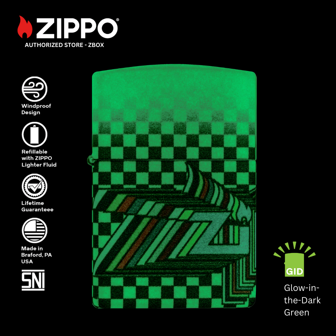 48504 - ZIPPO® Design - Glow-in-the-Dark Green