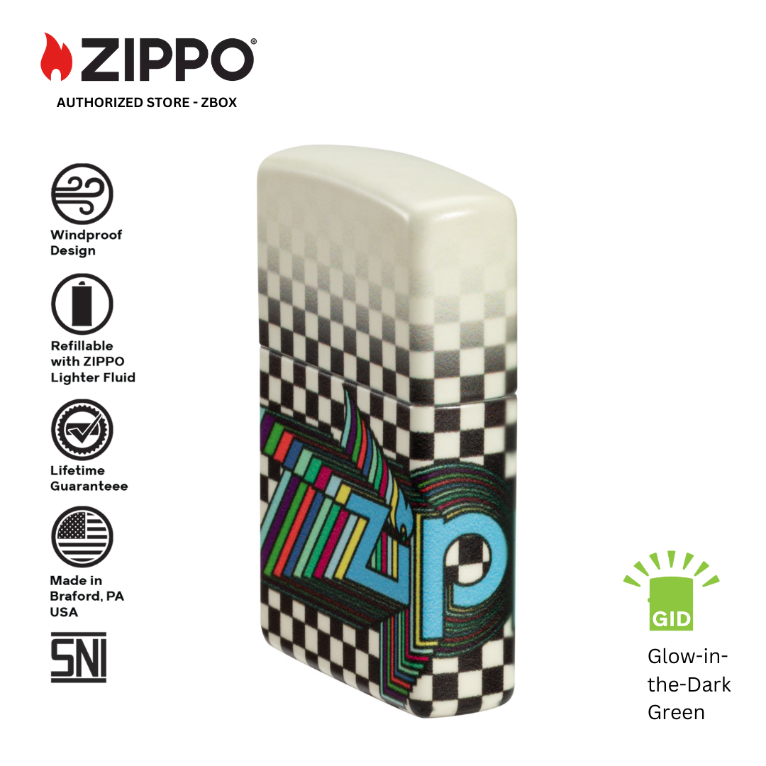 48504 - ZIPPO® Design - Glow-in-the-Dark Green