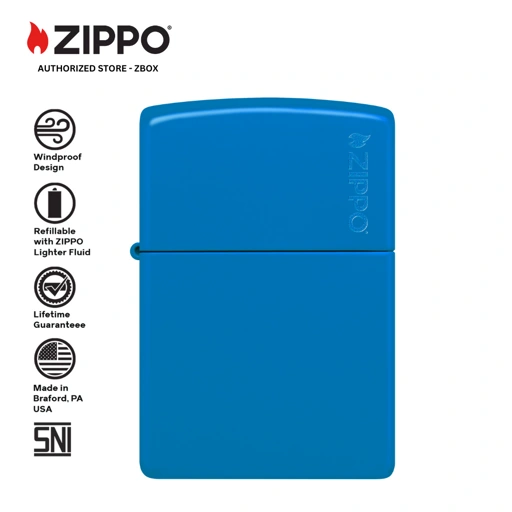 Image of 48628ZL - ZIPPO®  Sky Blue Matte with Zippo Logo