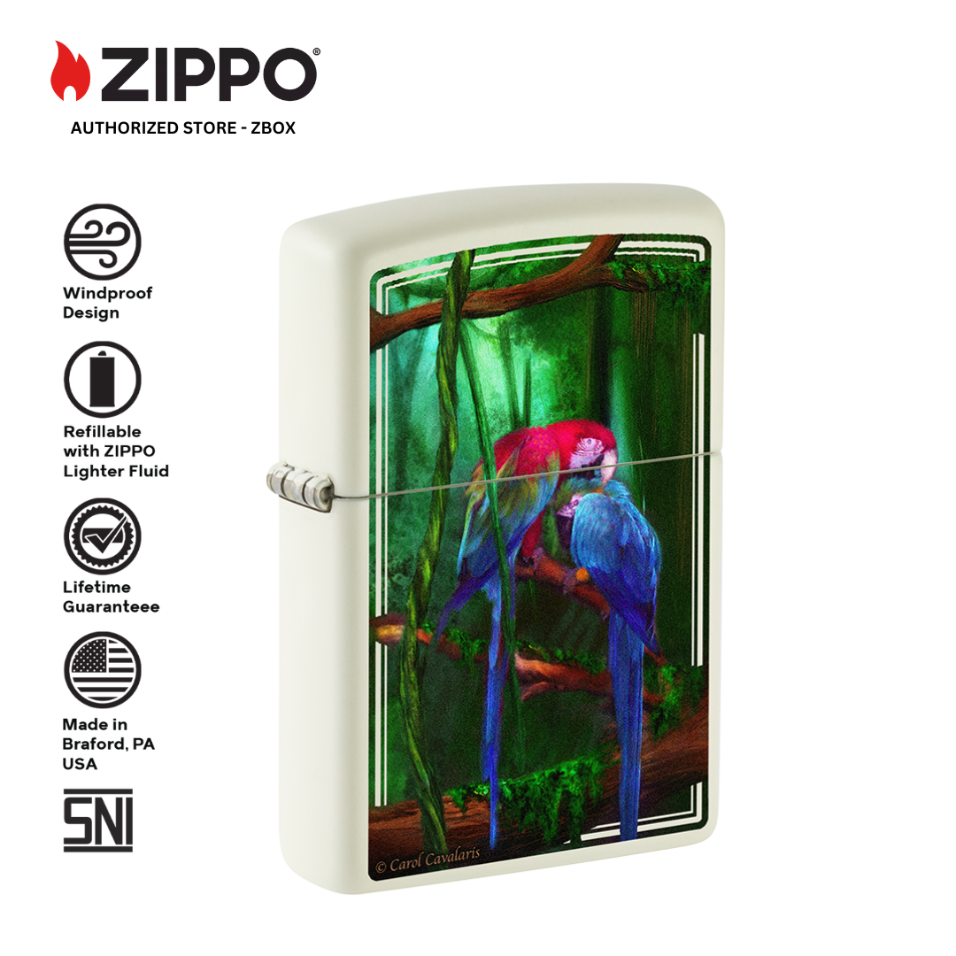 48972 - ZIPPO® Carol Cavalaris Jewels of the Jungle - Glow-in-the-Dark Green