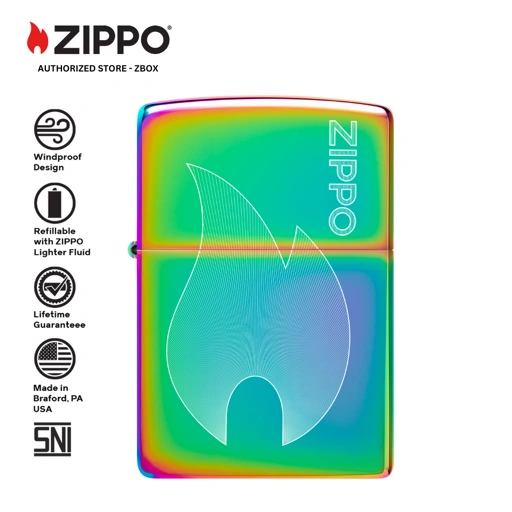 Image of 48978 - ZIPPO® Flame Design - Multi Colour with Laser Fancy Fill