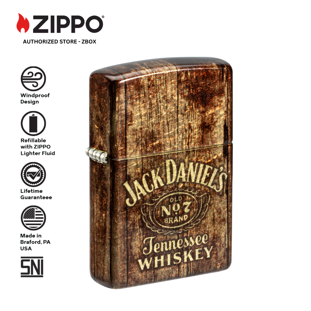 46278 - ZIPPO JD Barrel Design Tumbled Brass