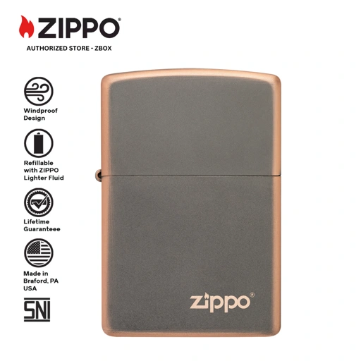 Image of ZIPPO®  Rustic Bronze with Zippo Logo