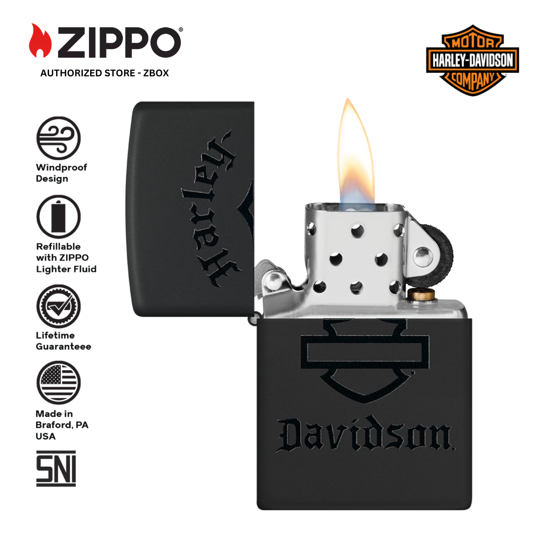 46218 - ZIPPO Harley-Davidson® Black