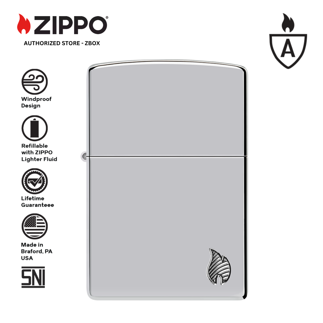46396 - ZIPPO Armor Chrome Design High Polish Chrome