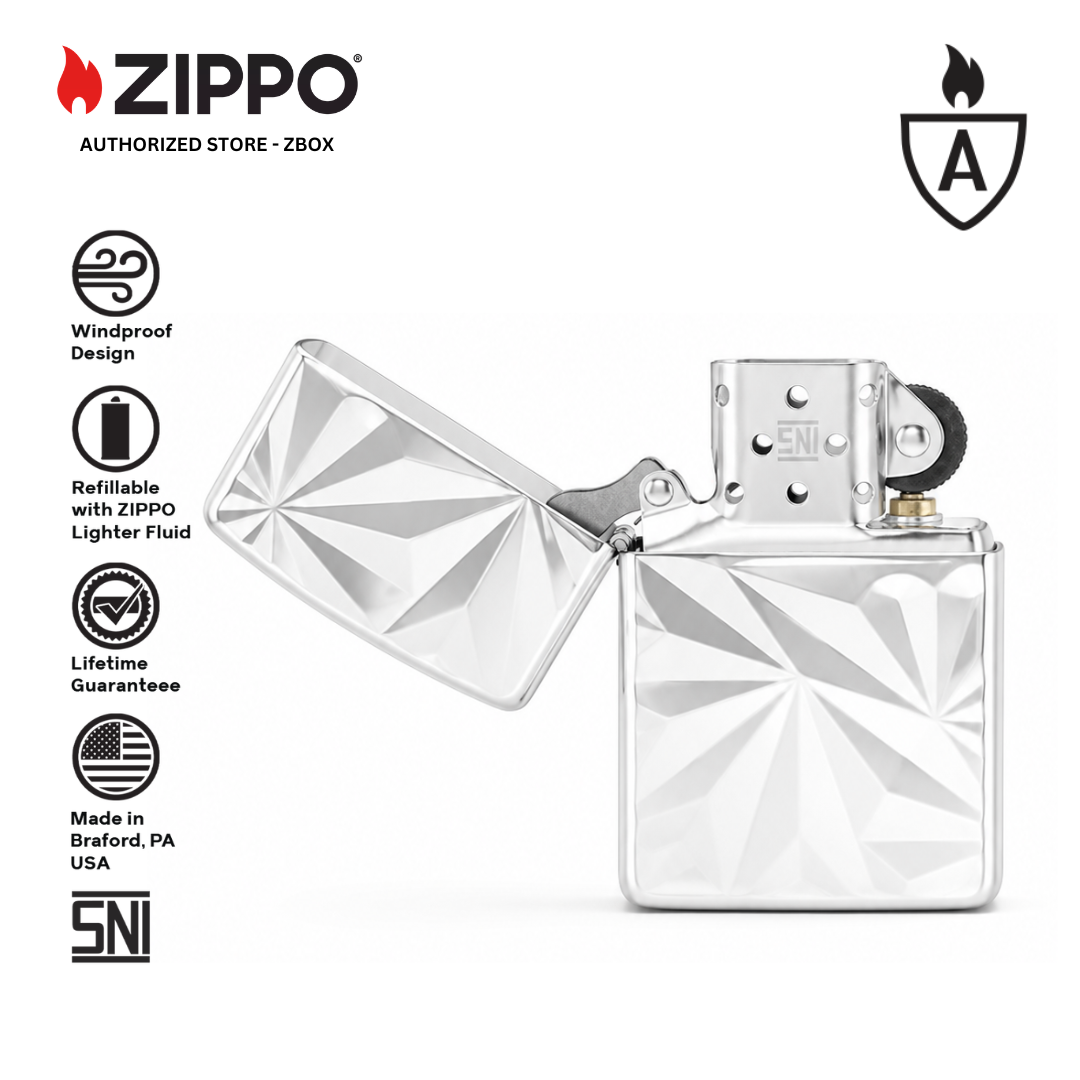 ZA-5-33b – ZIPPO Geometric Chrome Design