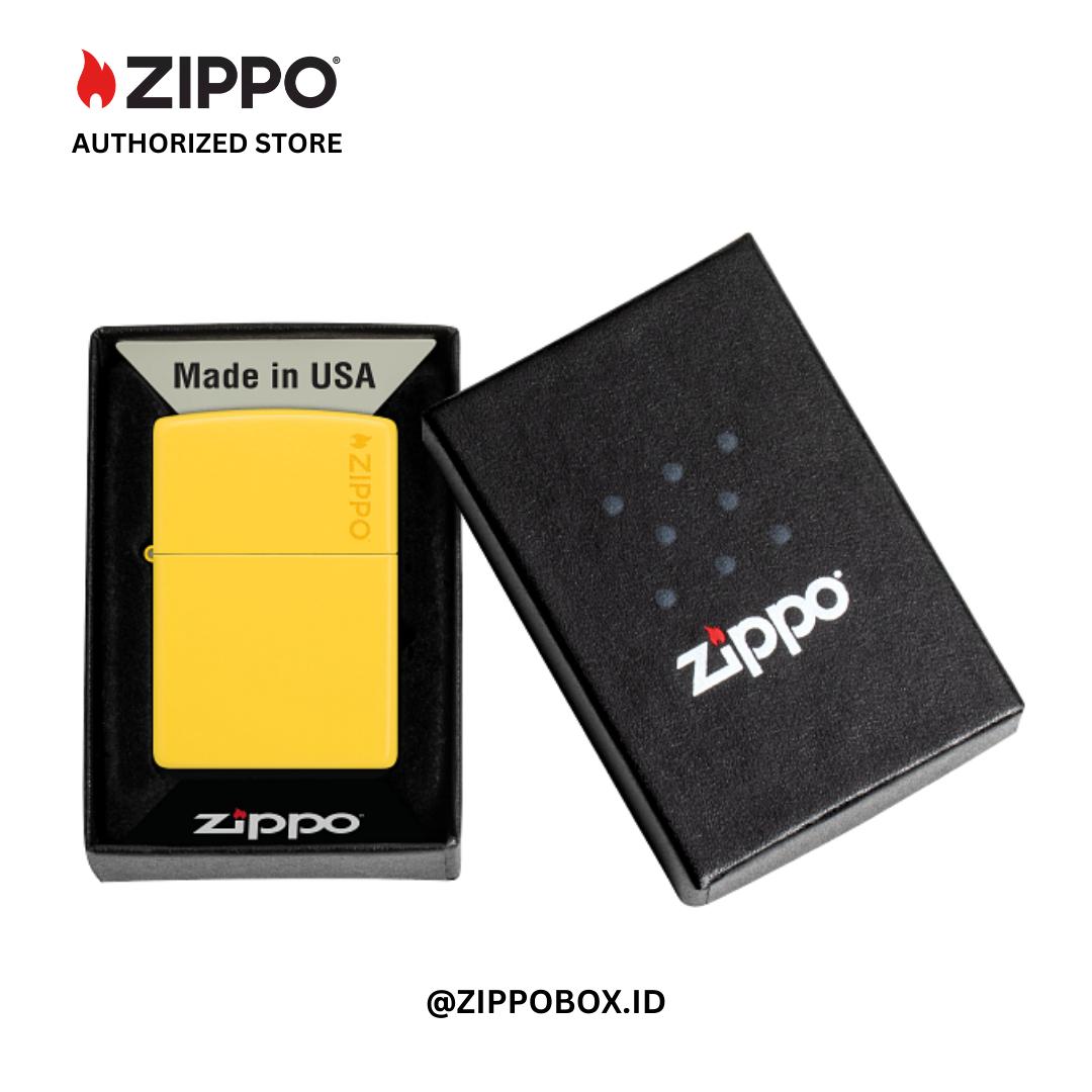 ZIPPO Original 46019ZL Sunflower Yellow with Zippo Logo - Korek Api Windproof USA
