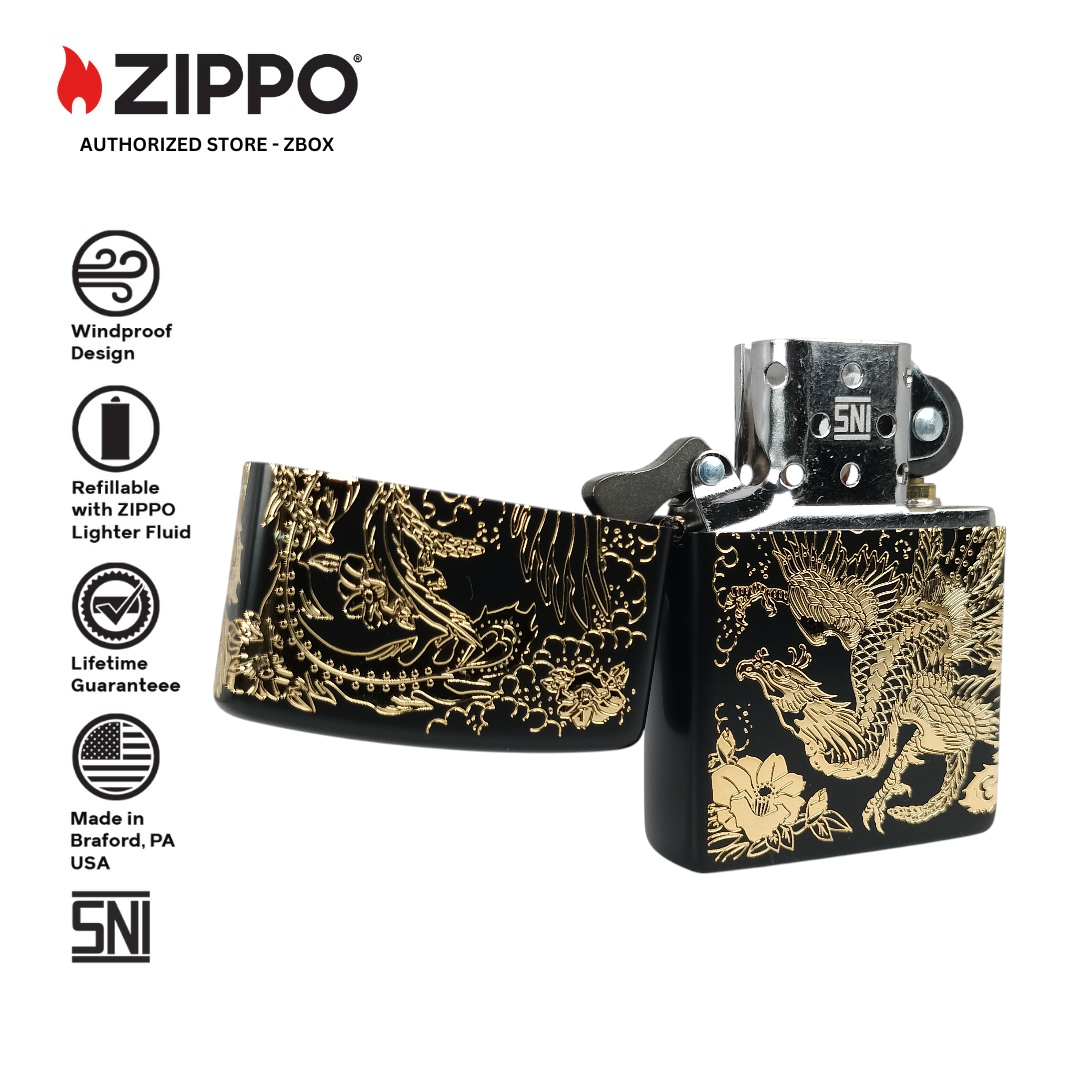 ZA-5-237b - ZIPPO Houou Black and Gold