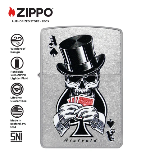 Image of 47112 - ZIPPO Rietveld® Ace of Spades Design
