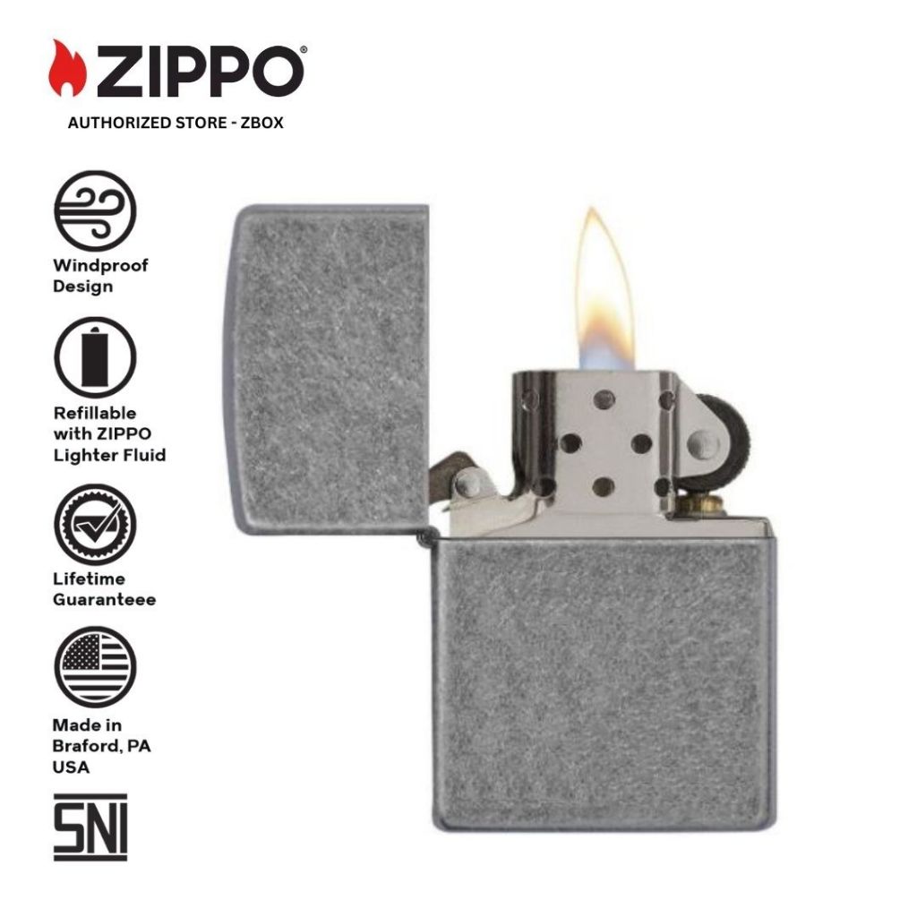 121FB  - ZIPPO Antique Silver