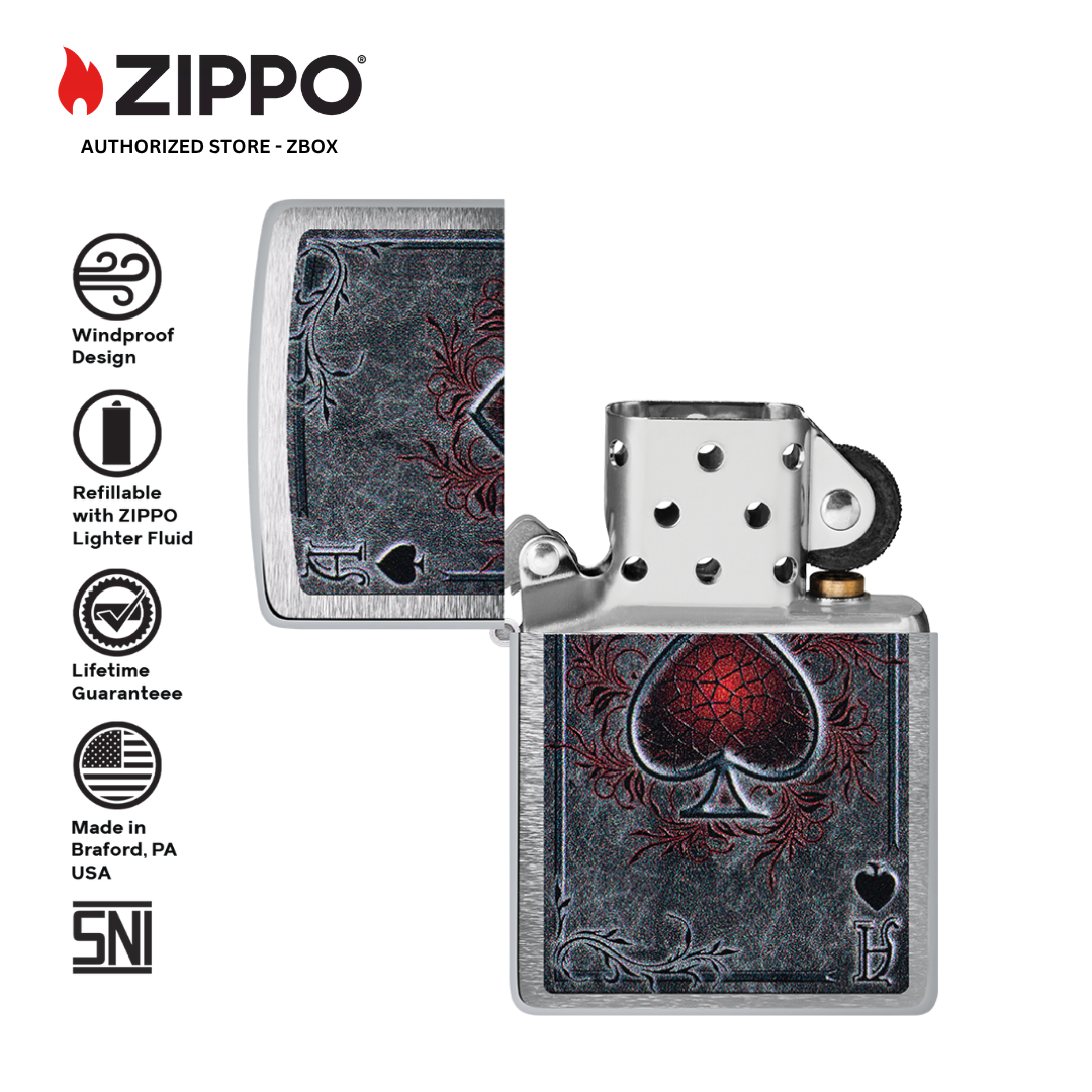 47185 – ZIPPO Antiqued Ace Design