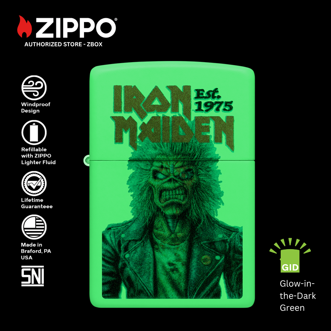 47198 – ZIPPO Iron Maiden Glowing Eddie Design