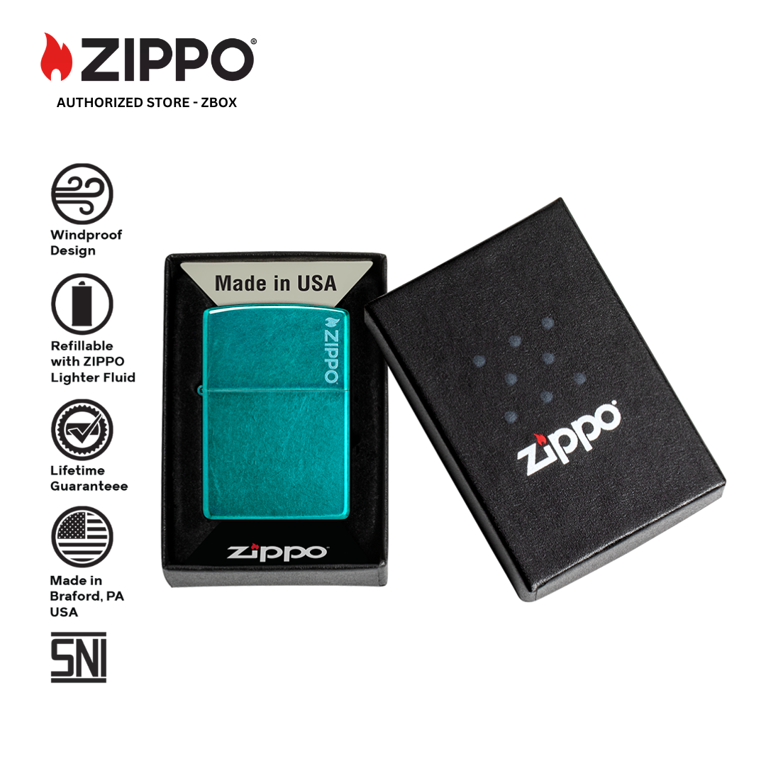 24004ZL - ZIPPO Candy Teal with Logo