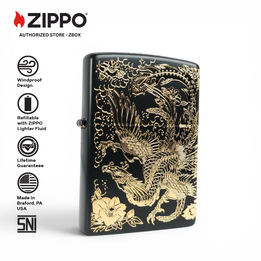 ZA-5-237b - ZIPPO Houou Black and Gold