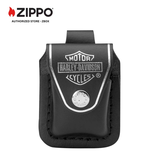 Image of Zippo Pouch Harley–Davidson Lighter with Loop Black