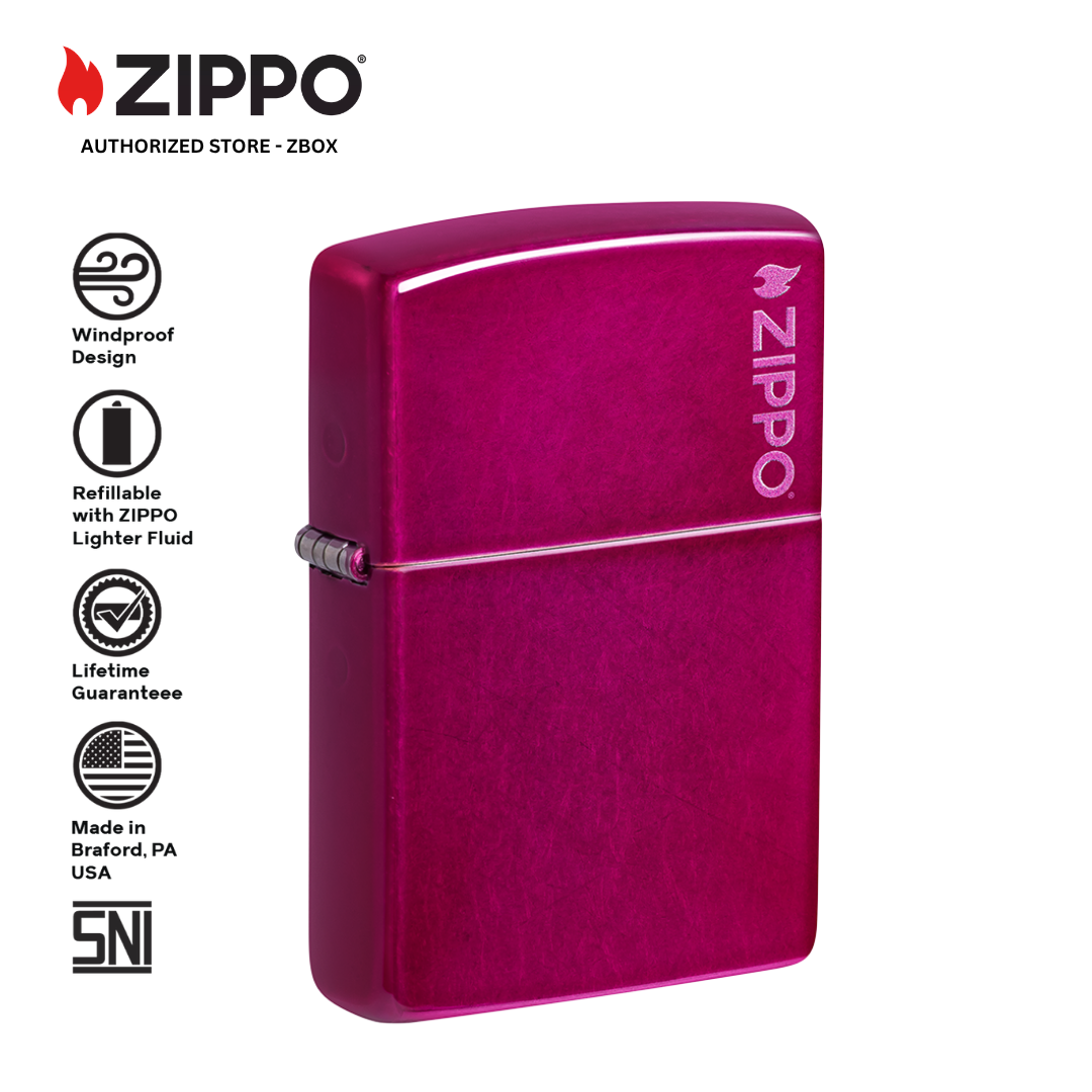 24003ZL - ZIPPO Candy Raspberry with Logo