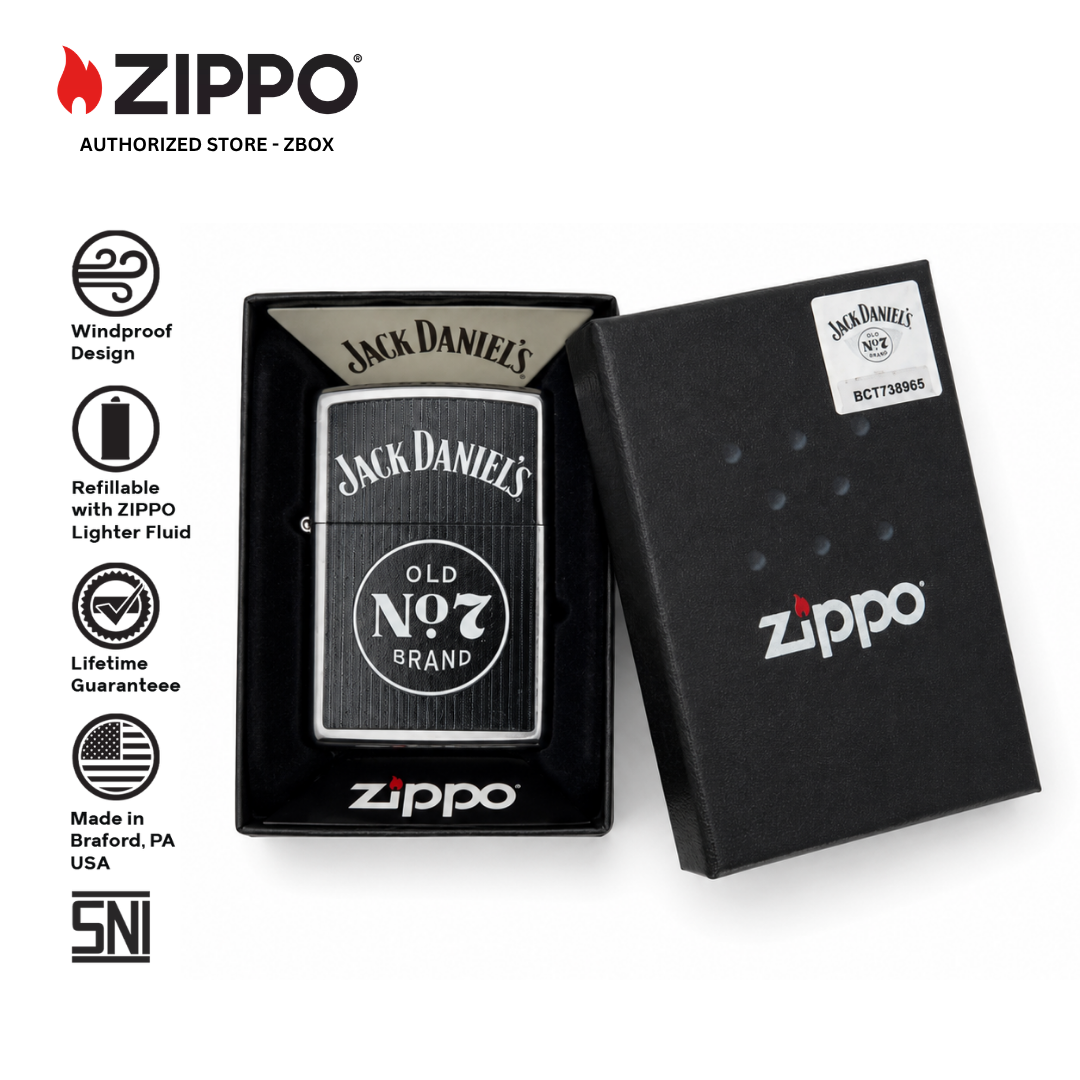 47415-ZIPPO JD Street Chrome with Colour Image
