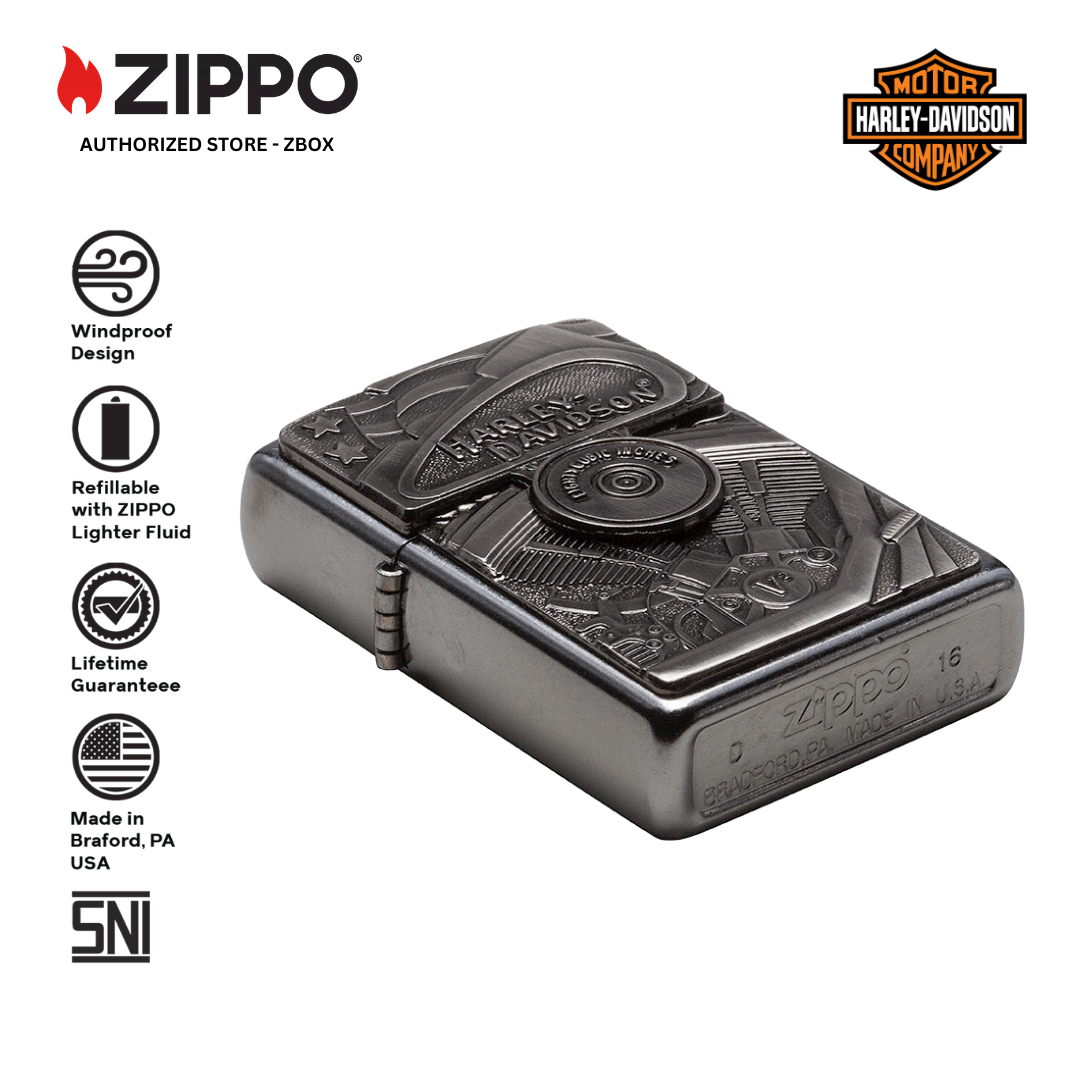 29266 - ZIPPO Harley-Davidson® Motorblock Emblem